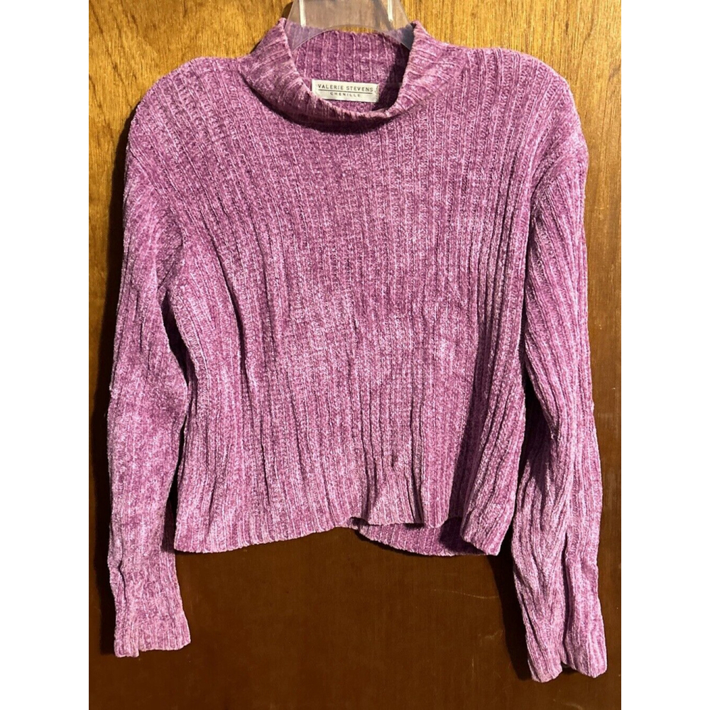 Vintage Valerie Stevens Chenille Long Sleeve Sweater